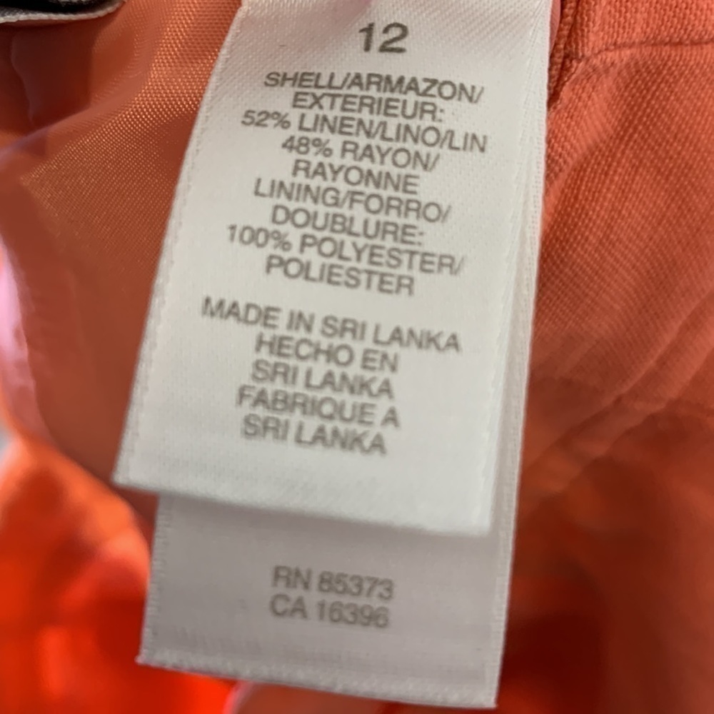 Peach Mini Skirt Vintage Upcycled Emma & James - Picture 5 of 5